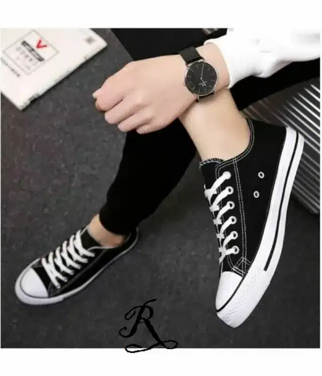 Casual Shoes for Men (Black, 6)