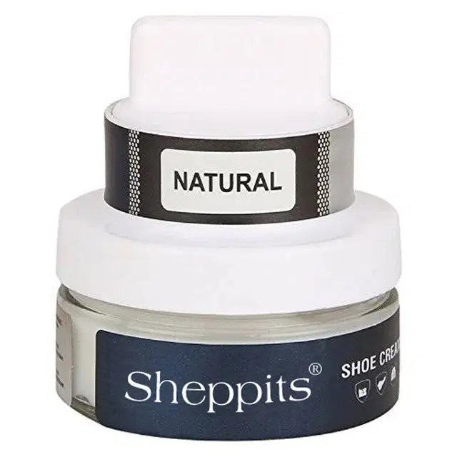 Sheppits Leather Shoe Cream with Applicator, 50 g
