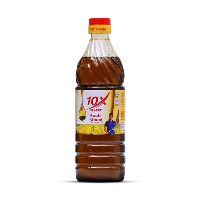 10x Classic Kachi Ghani Mustard Oil 455 g
