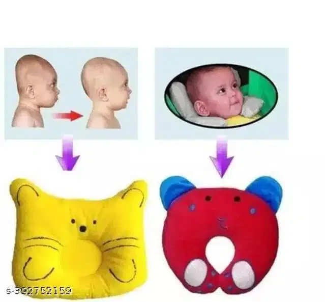 Pillow for Baby, Red & Yellow, Pack of 2