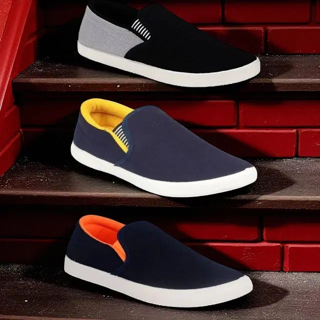 Casual Shoes for Men, Pack of 3, Multicolor (6)