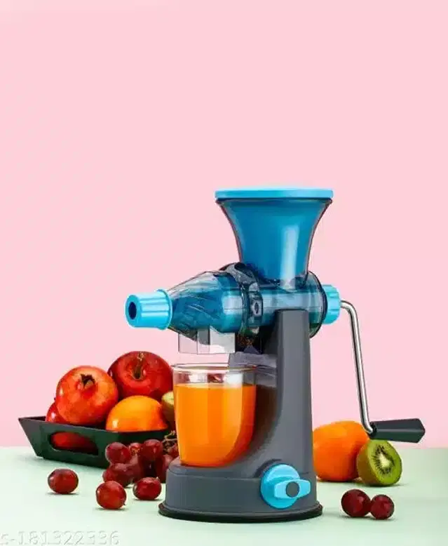 Fruits & Vegtables Hand Juicer with Steel Handle, Blue