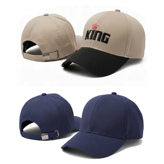 Baseball Cap for Men, Brown & Blue, Pack of 2