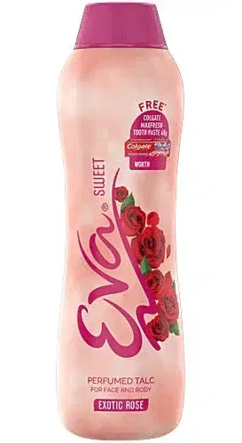 Eva Perfumed Talc Sweet Exotic Rose 100 g