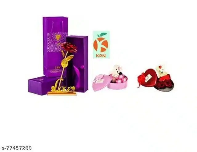 Gift Set for Valentines, Multicolor, Set of 3