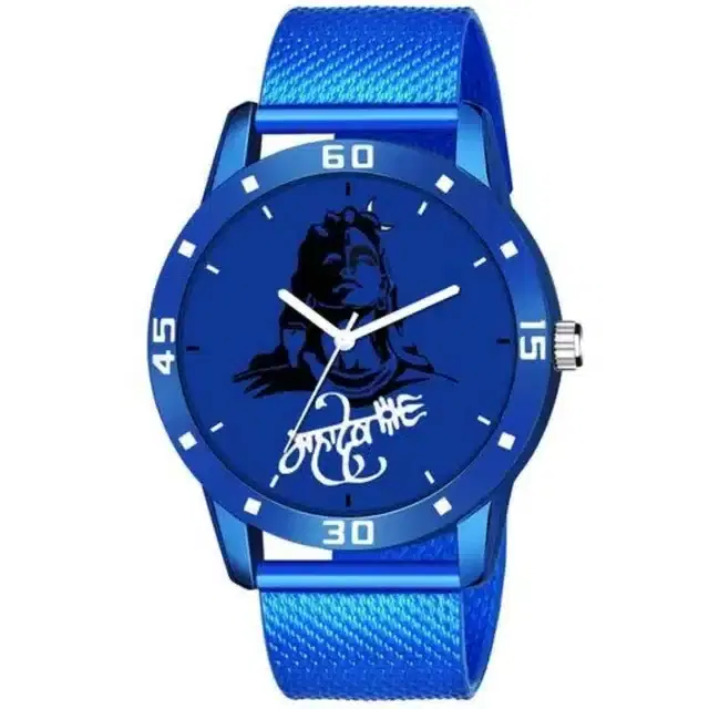 Unisex Analog Watch (Blue)