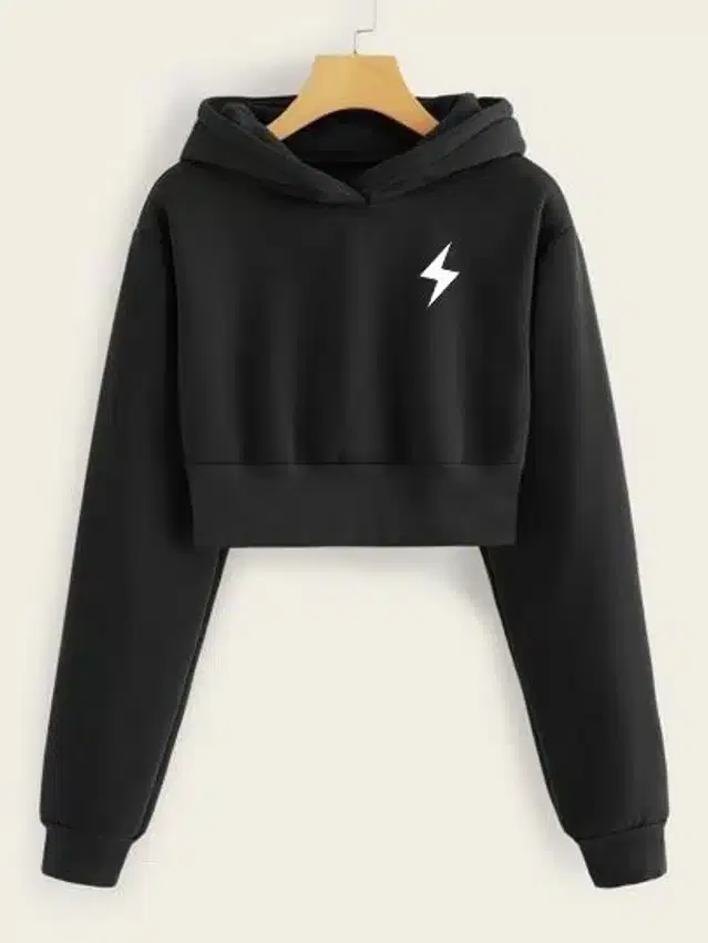 Long Sleeves Hoodie for Women (Black, XS)