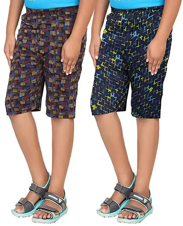 Shorts for Boys, Pack of 2 (Multicolor, 2-3 Years)