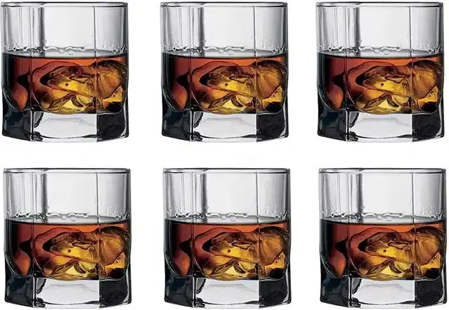 Liquor cum Cocktail Glasses, Transparent, 150 ml, Pack of 6