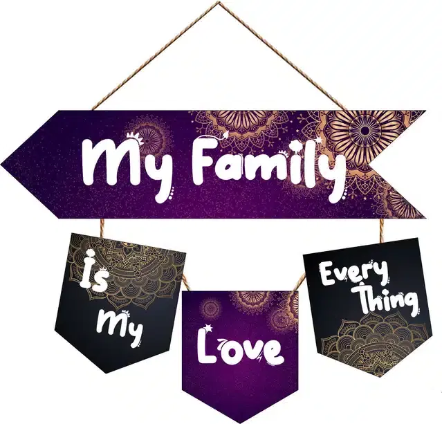 Wooden Wall Hangers for Office and Living Room, Multicolor