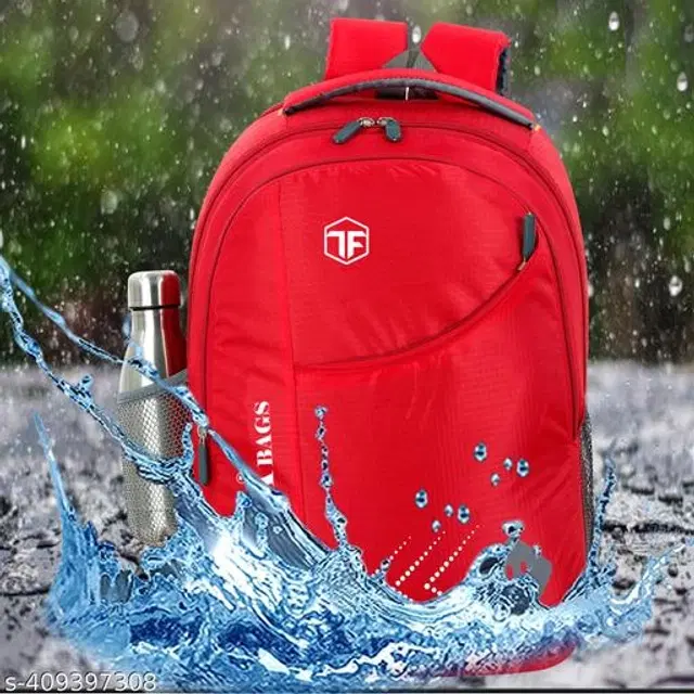 Taha Polyester Backpack for Kids, Red, 35 L
