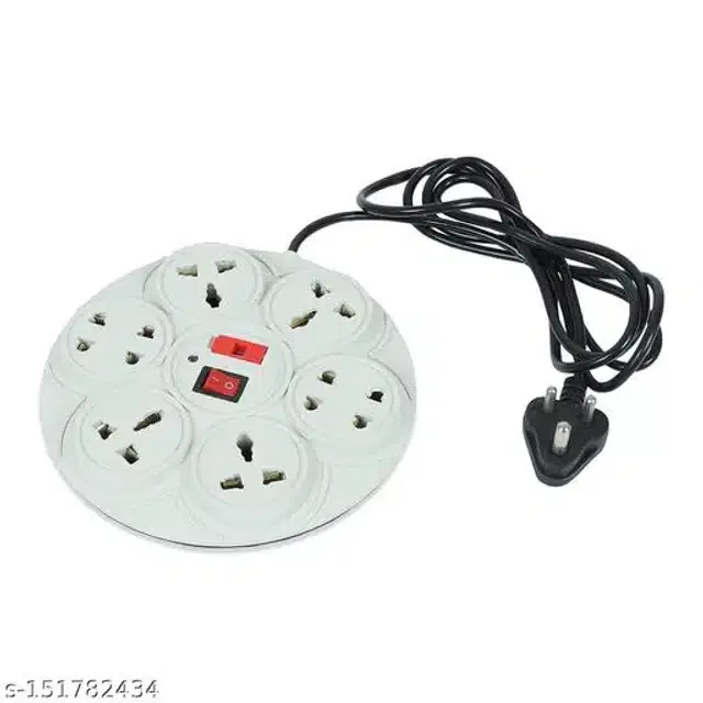 Plastic Universal Surge Protector, White