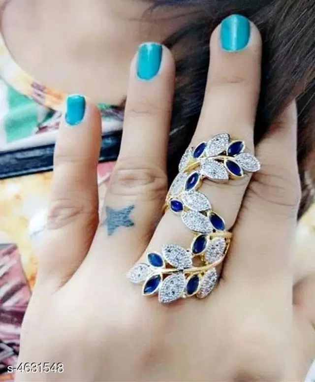 Alloy Ring for Women (Multicolor)