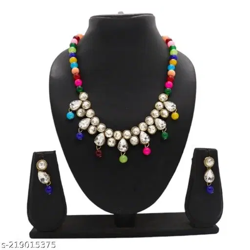 Alloy Jewellery Set for Women & Girls, Multi