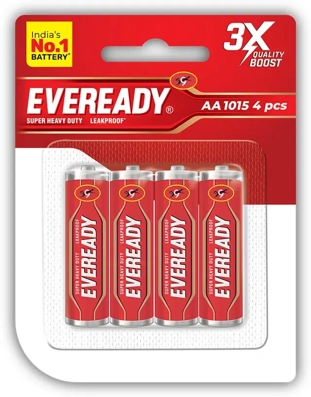 Eveready AA Carbon Zinc Battery - (Pack of 4)