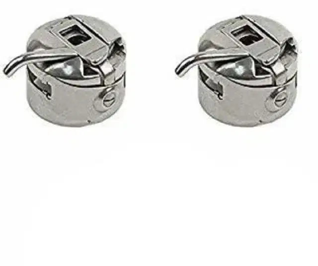 Metal Case Bobbin for Sewing Machine, Multicolor, Pack of 2