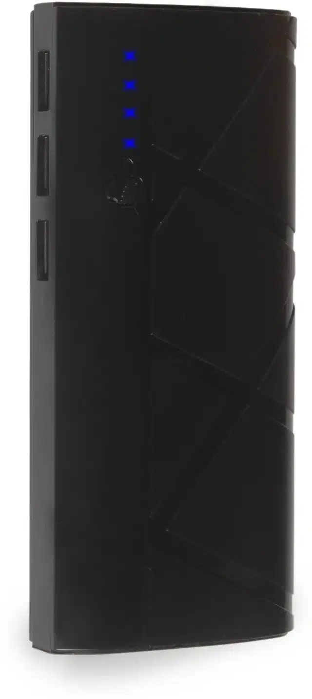 Portable Inbuilt Cables Power Bank, Black, 20000 mah
