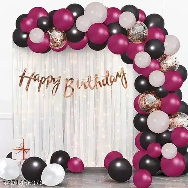 Birthday Party Decoration Kit, Multicolor, Set of 72