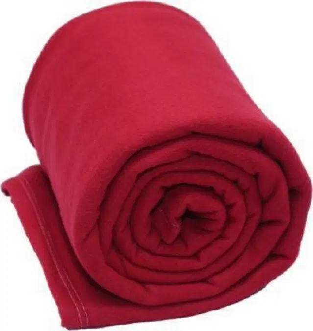 Fleece Blanket, Red, 60x90 Inches