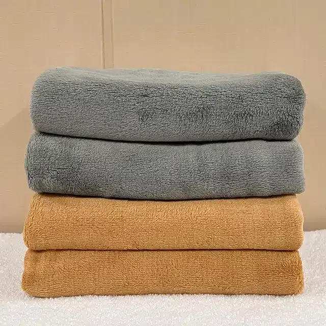 Cotton Hand Towel, Pack of 4, Grey & Brown, 40x60 cm