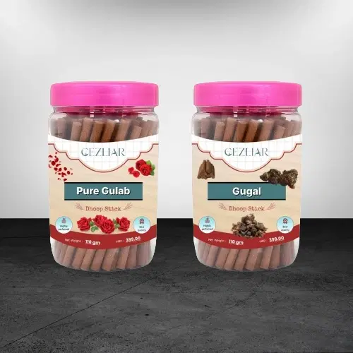 Pure Gulab & Gugal Incense Sticks, 110 g, Set of 2