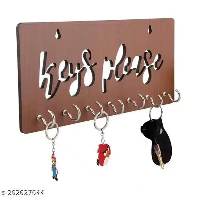 Wooden Key Holder, Brown