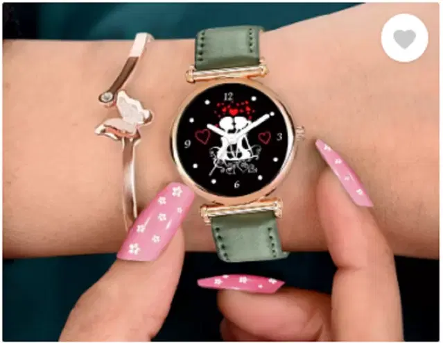 Leather Strap Analog Watch for Women & Girls (Multicolor)