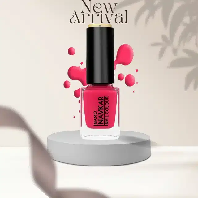 Toxic Free Long Lasting Matte Nail Polish, Pink, 10 ml