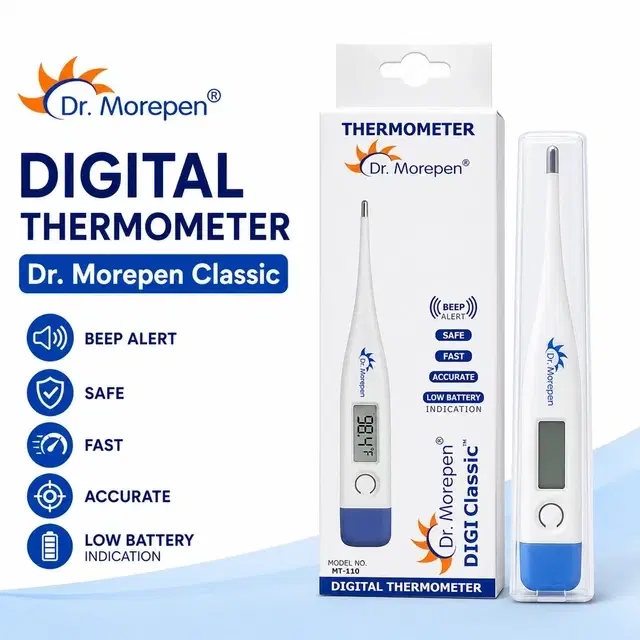 Dr. Morepen Digital Thermometer MT-110 Thermometer (White)
