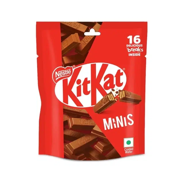 Nestle Kitkat Minis Choco Coated Wafer Bars 118 g