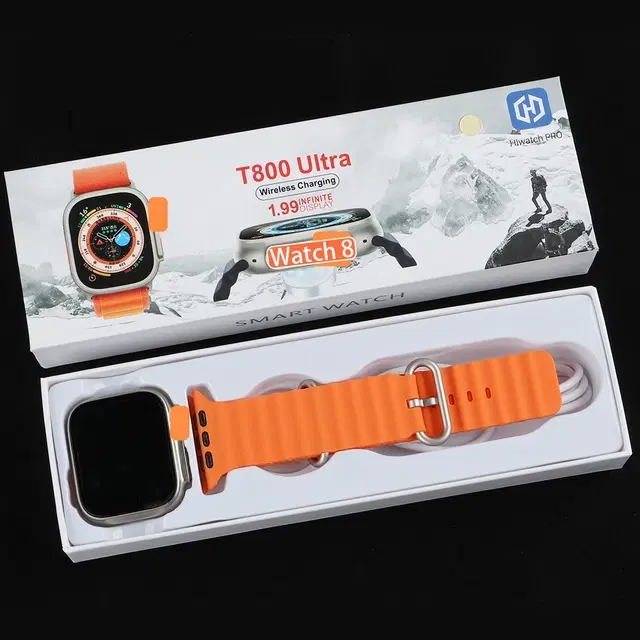 Nylon Strap Smart S8 Ultra Smart Watch for Men & Women, Orange