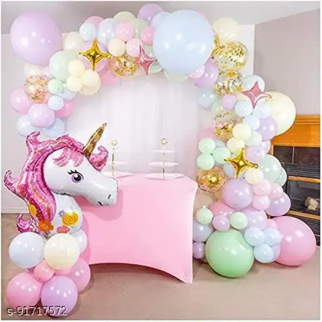 Birthday Party Decoration Kit, Multicolor, Set of 119