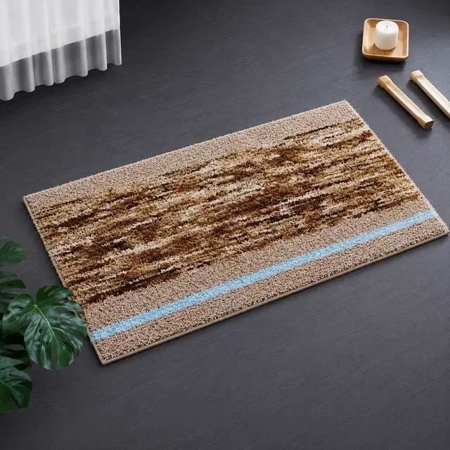 SimpleHome Mingle Stripe Doormat 38x58cm Brown