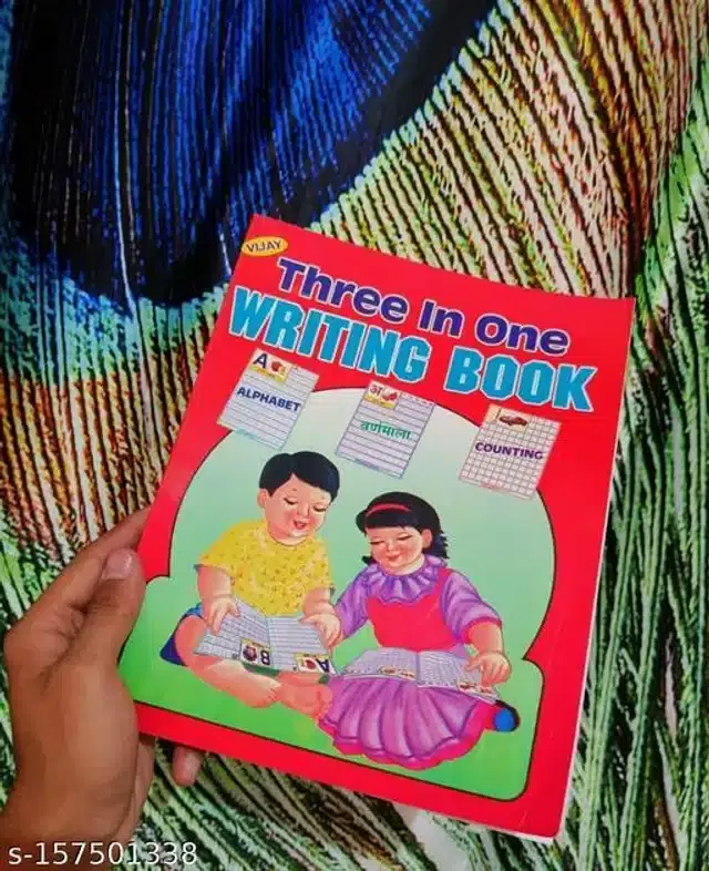 3 in 1 Writing Book for Kids, Multicolor