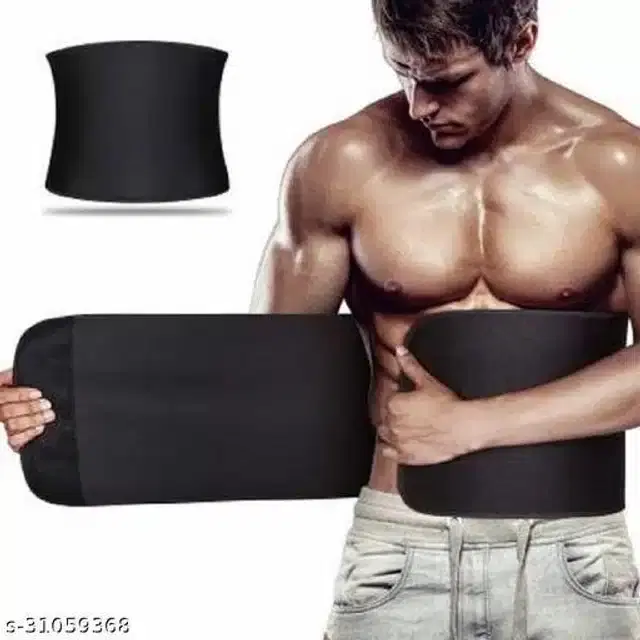 Sweat Belt for Unisex, Black, Free Size