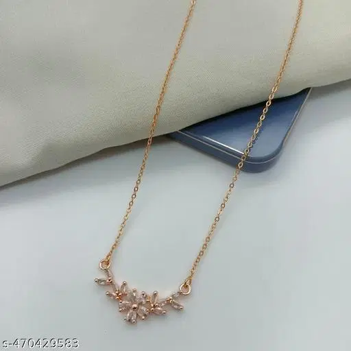 White Necklace for Women (Free Size)