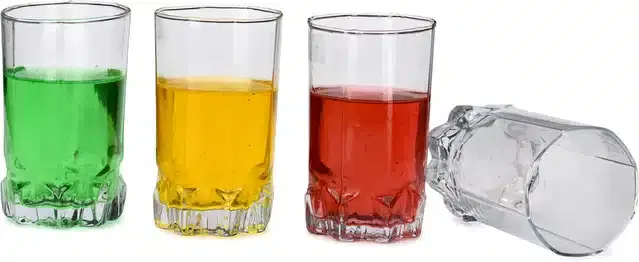 Liquor cum Cocktail Glasses, Transparent, 300 ml, Pack of 4