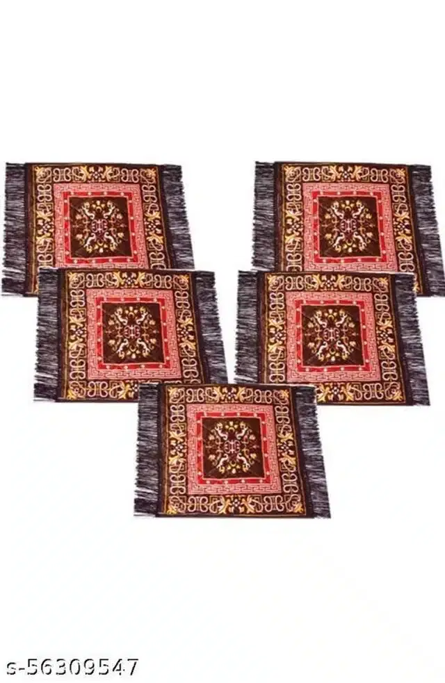 Prayer Mats, Brown, 20x20x0.5 inches, Pack of 5