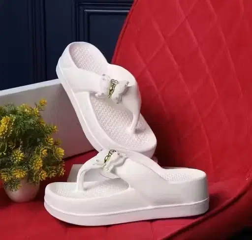Slippers for Women, White (6)