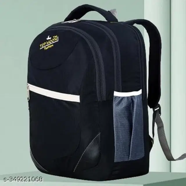Velvet Backpack for Kids, Black, 35 L