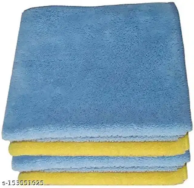 Microfiber Bath Towel, Multicolor, 40x40 cm, Pack of 4