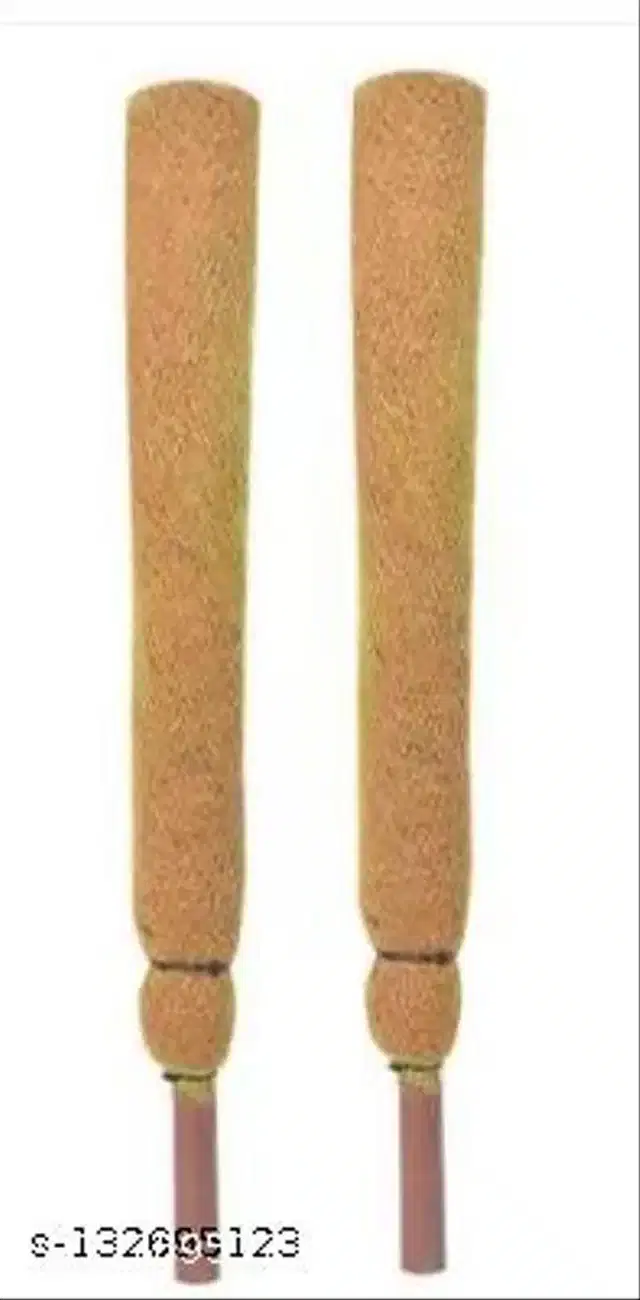 Wooden Moss Stick, Brown, 2 feet, Pack of 2