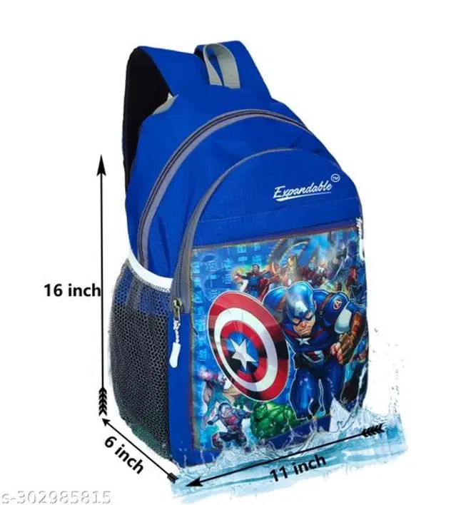 Canvas Backpacks for Kids, Royal Blue, 30 L