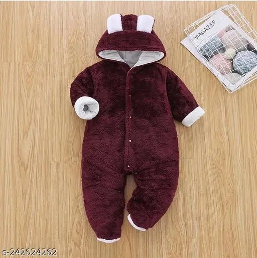 Polycotton Rompers for Kids (Multicolor, 0-3 Months)