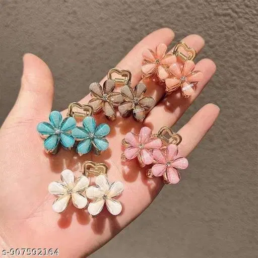 Chic Hair Clips for Women (Multicolor, 3 Pcs)