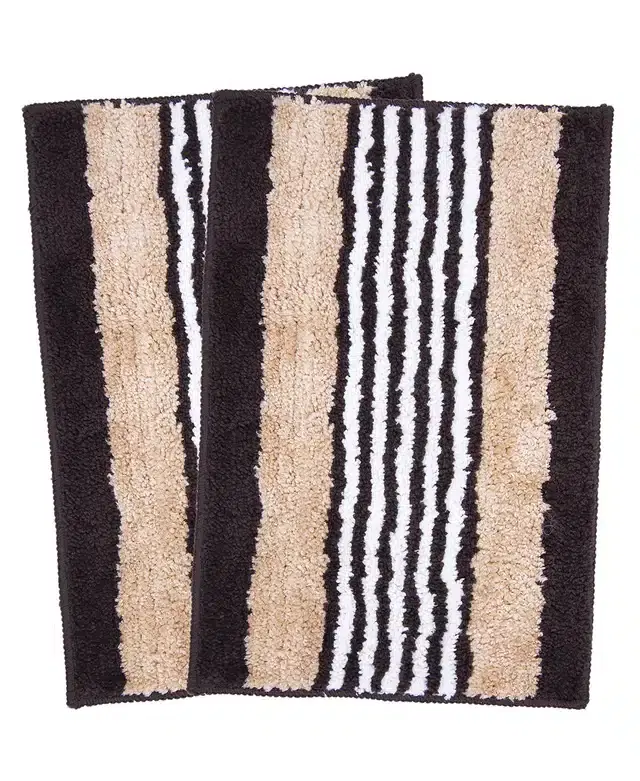 Anti-Skid Bath Mats, Pack of 2, Multicolor, 37x57 cm