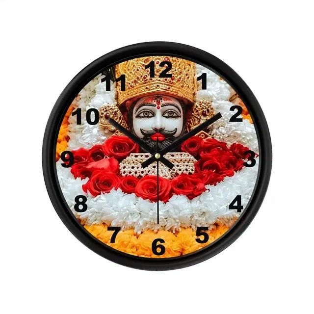 Designer Printed Plastic Wall Clock (Multicolor)