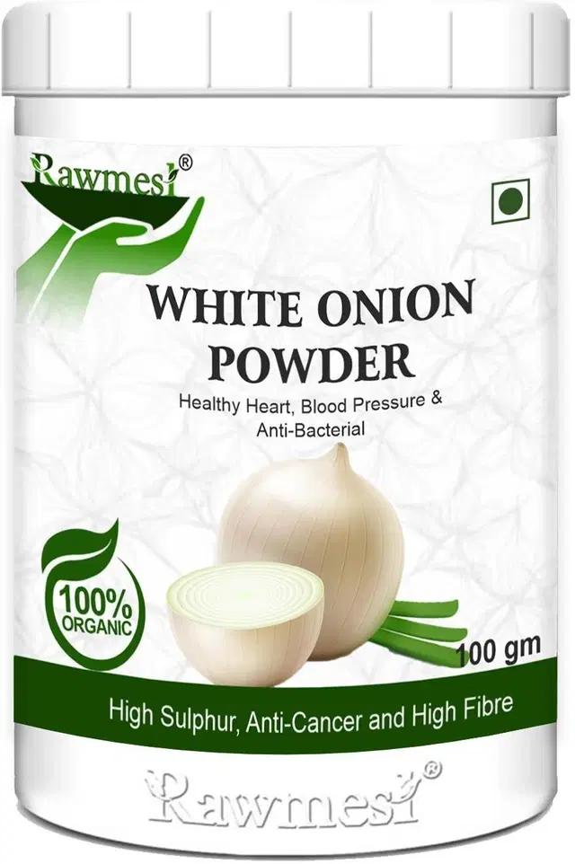 Pure Ayurvedic Organic Dried White Onion Powder, 100 g