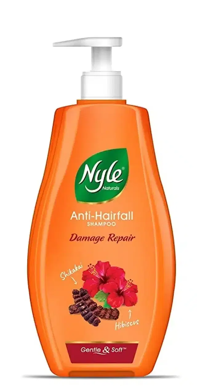 Nyle Naturals Damage Repair Anti-Hairfall Orange pump Shampoo 800 ml