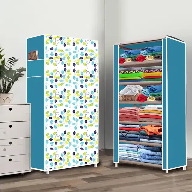 Portable Lightweight Cloth Storage Bag, Sky Blue